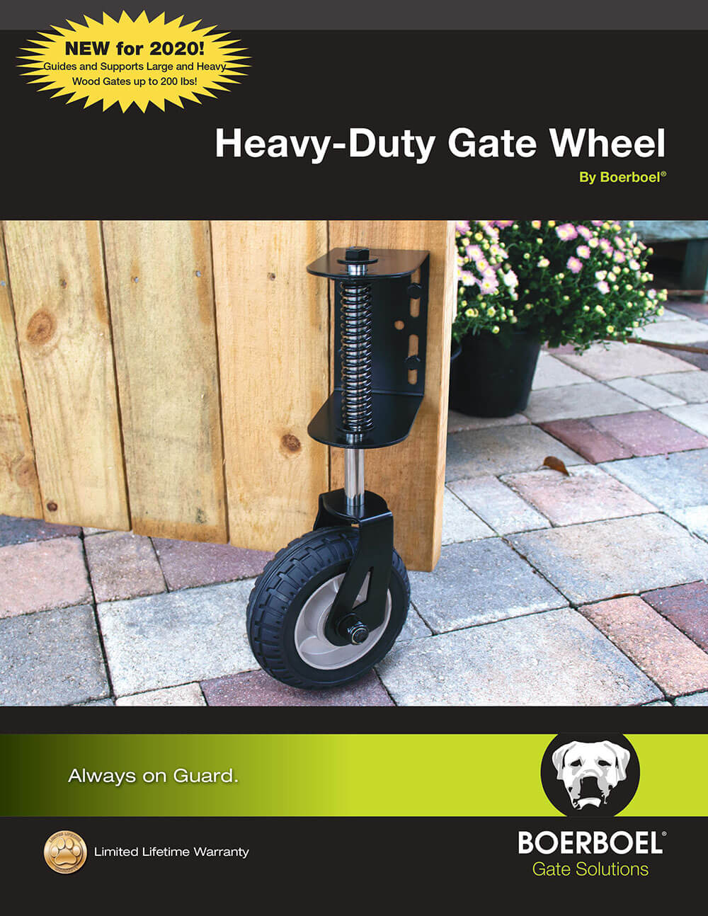 boerboel heavy duty gate wheel brochure